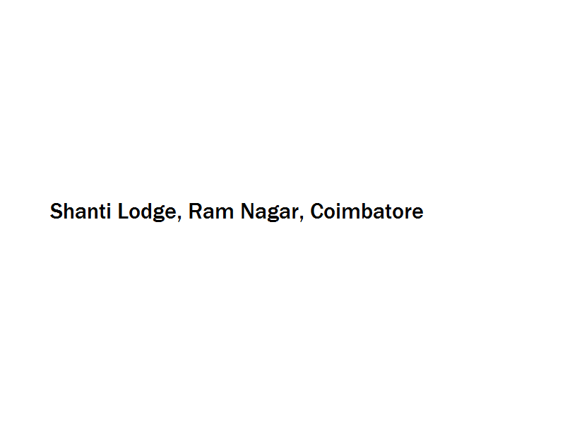 Shanti Lodge - Ram Nagar - Coimbatore Image