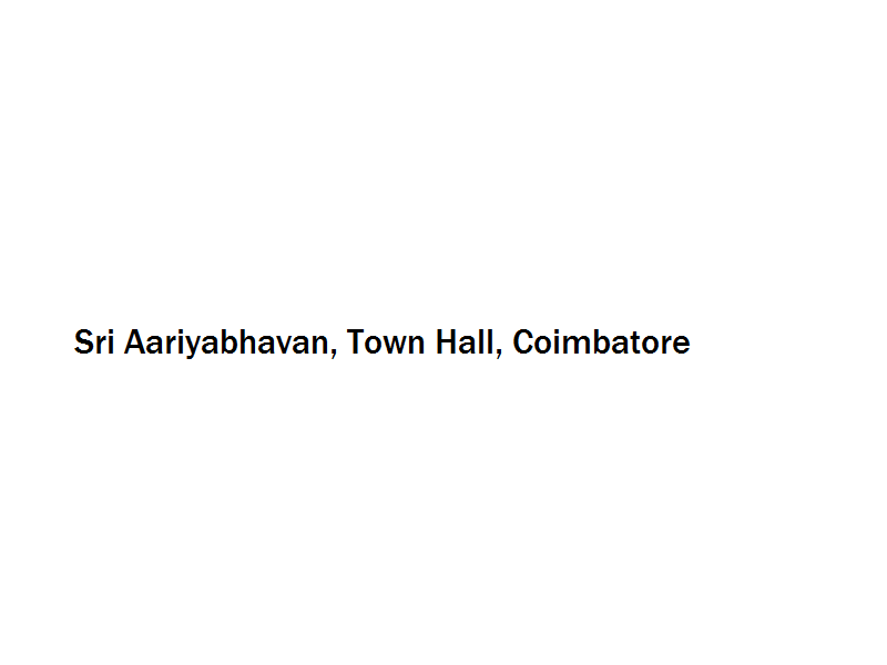 Sri Aariyabhavan - Town Hall - Coimbatore Image