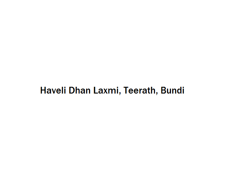 Haveli Dhan Laxmi - Teerath - Bundi Image