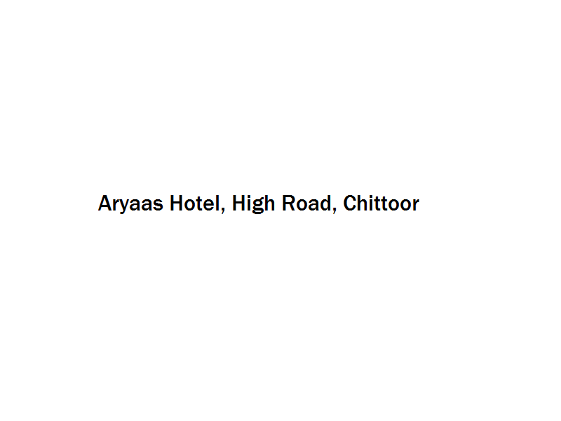 Aryaas Hotel - High Road - Chittoor Image