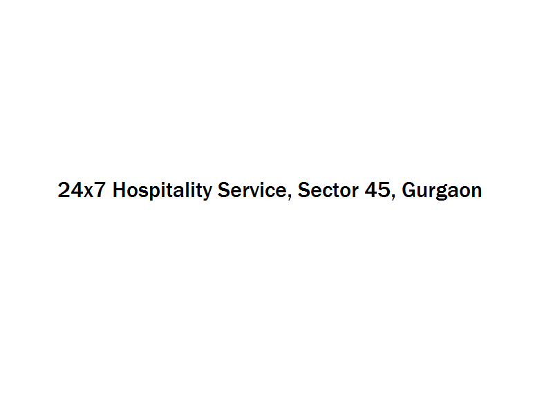 24x7 Hospitality Service - Sector 45 - Gurgaon Image