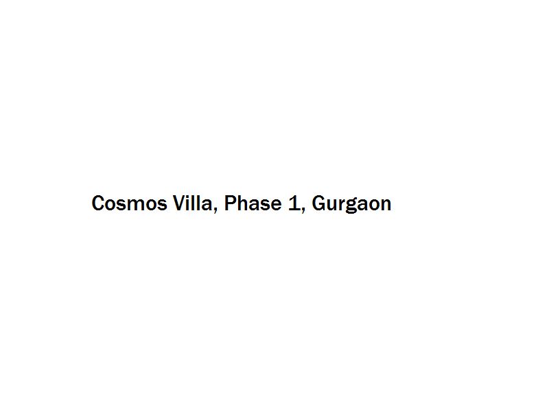 Cosmos Villa - Phase 1 - Gurgaon Image