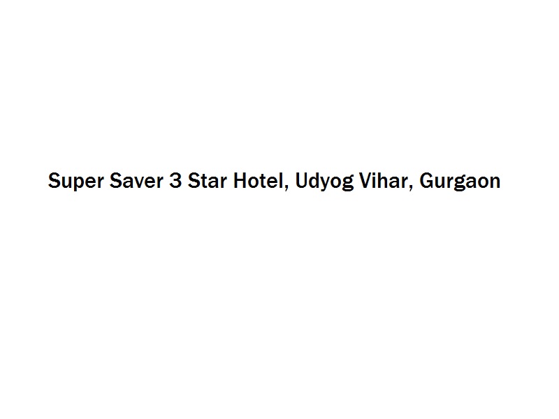 Super Saver 3 Star Hotel - Udyog Vihar - Gurgaon Image