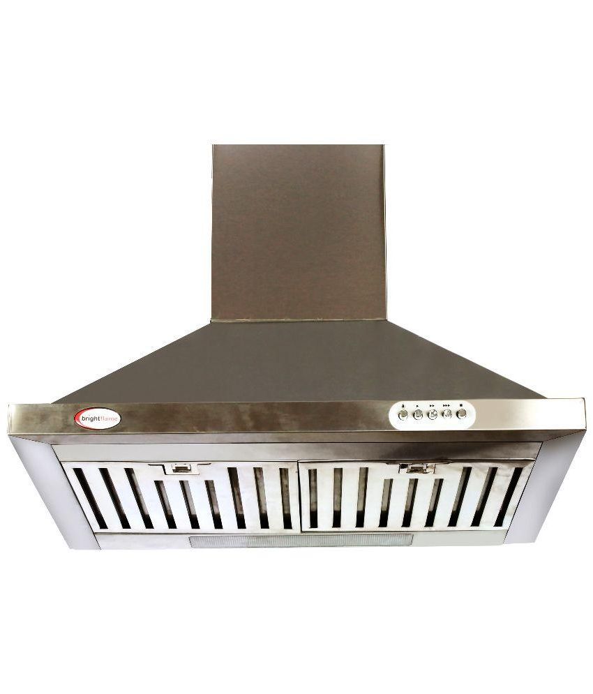 Brightflame Kitchen Chimney Lotus Hood - Full 900 M3 Hr Suction 60 cm Image