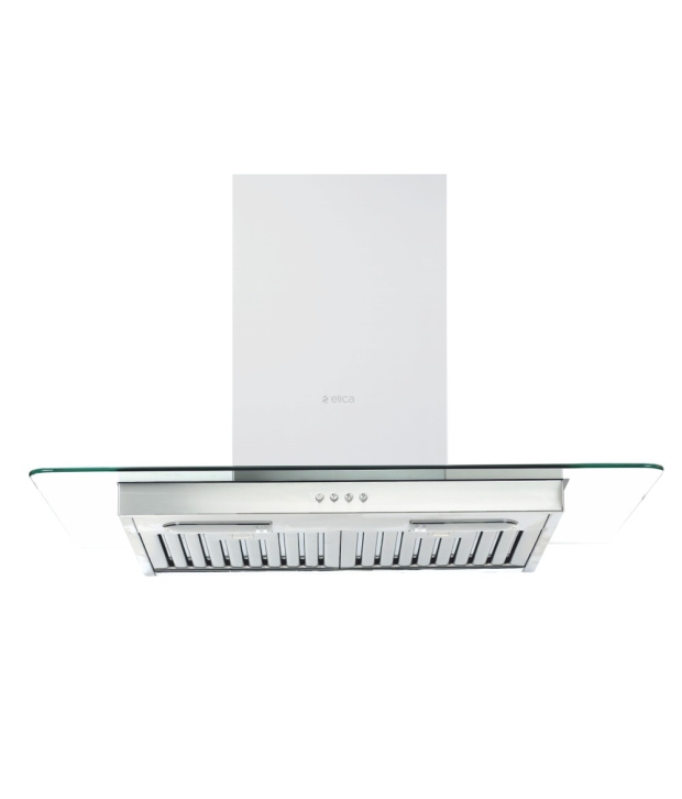 Elica 60cm 1150 Flat Glass Ltw 60 H4 Slim Pb Power Plus Ic Hood Chimney Image