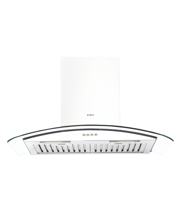 Elica 60cm 1150 Glace Ltw 60 Power Plus Ic Slim Hood Chimney Image