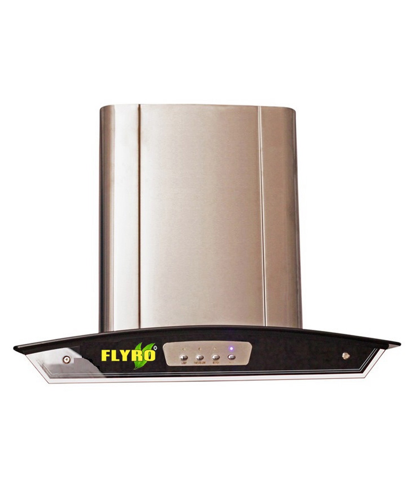 Flyro 60cm (1100 m3 hr) Glossy Push Buttons Hood Chimney Image