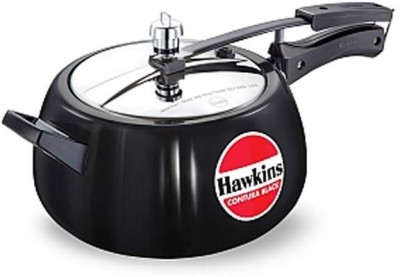 Hawkins Contura Black 5 L Pressure Cooker Image