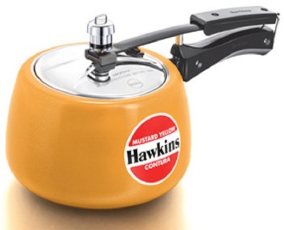 Hawkins Contura Mustard Yellow 3 L Pressure Cooker Image