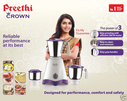 Preethi Crown 500 W Mixer Grinder Image