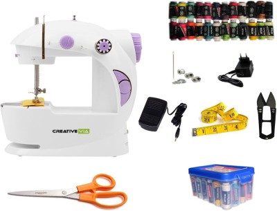 CreativeVia JH-43 Portable & Compact With Accessories Mini Electric Sewing Machine Image