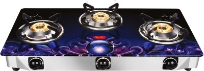 Pigeon Smart Plus Glass Manual 3 Burner Gas Stove Image