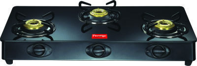 Prestige Royal Glass Manual 3 Burner Gas Stove Image