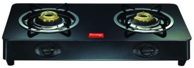 Prestige Royale LP Gas Table with Glass Top Manual 2 Burner Gas Stove Image