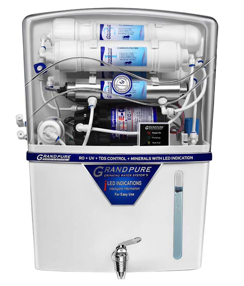 Grand Pure 15 Ltr Advance 14 Stage TDS Controller RO+UV+UF Water Purifier Image