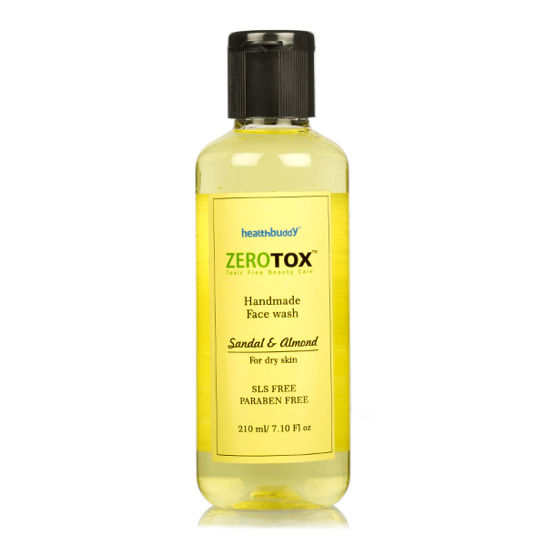 Healthbuddy Zerotox Handmade Sandal & Almond Face Wash Image