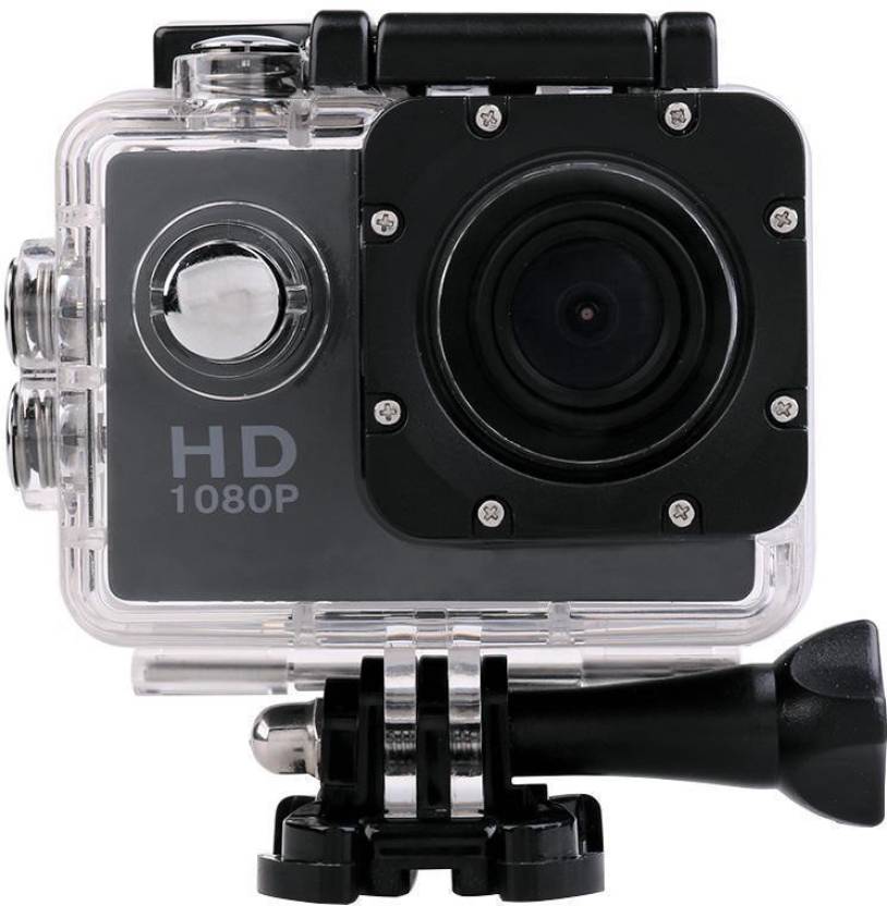 Wonder World Action Shot Sports Action Waterproof Camcorder 1080P mini HD Cam Holder Sports & Action Camera Image