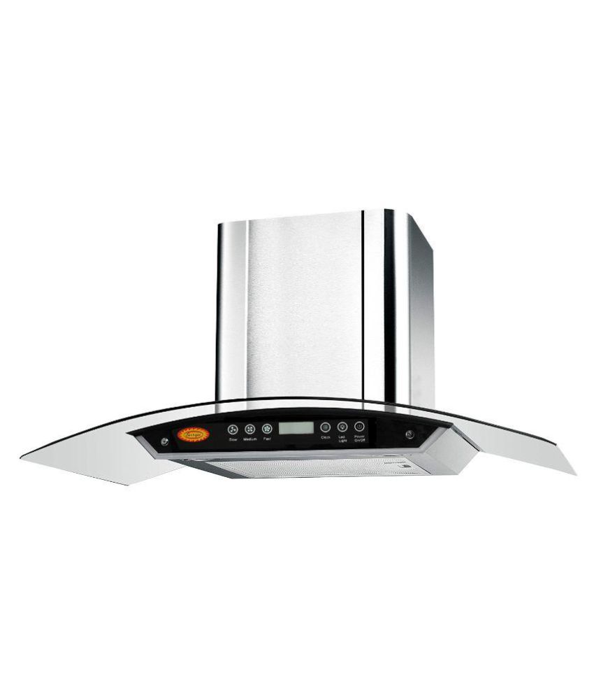 Surya EX-1400TD 1350 m3/hr 60 cm Stainless Steel Hood Chimney Image