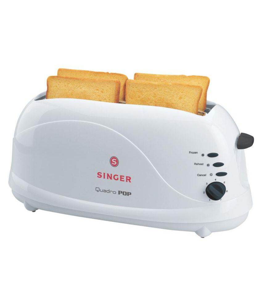 Singer Quadro Pop 1100 Watts Pop Up Toaster Image