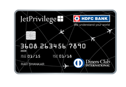 HDFC Bank Jet Privilege Diners Club Credit Card Image