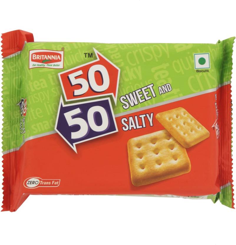 Britannia 50 50 Sweet & Salty Biscuits Image