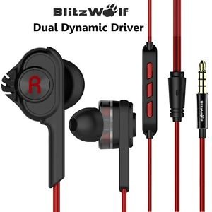 BlitzWolf BW-ES2 Wired Control In-ear Earphone Headphone With Mic Image