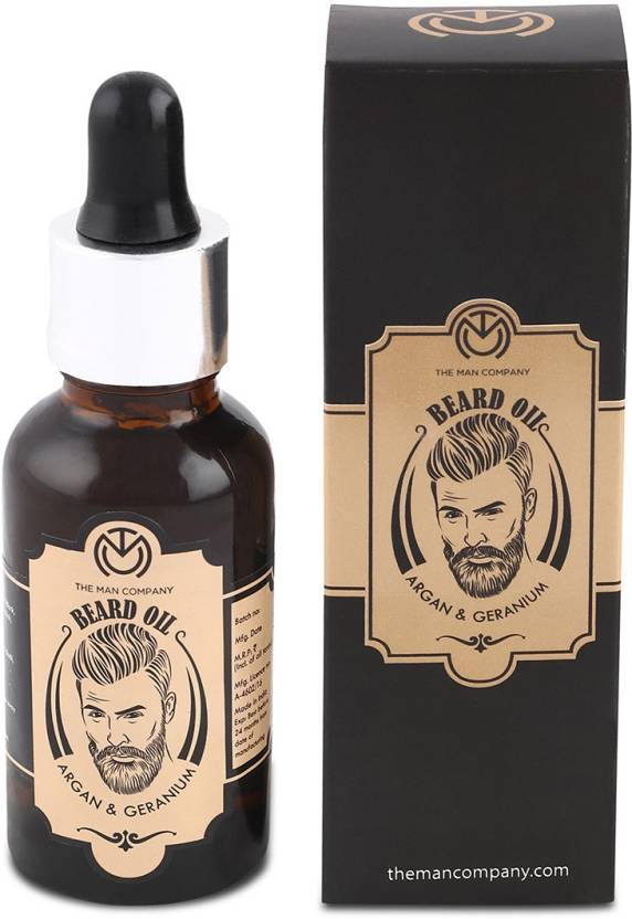 The Man Company Beard Oil- Argan & Geranium Hair Oil Image