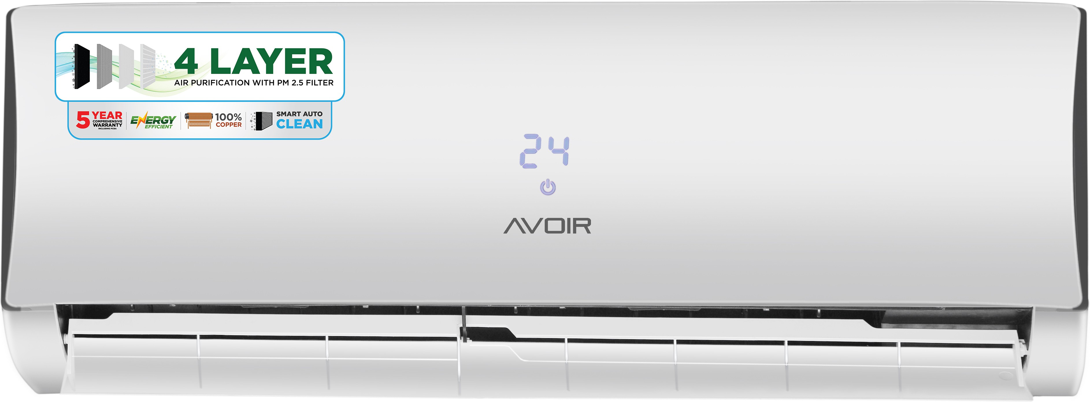 Avoir AVS12CU3L-2W 1 Ton 3 Star BEE Rating 2018 Split AC Image