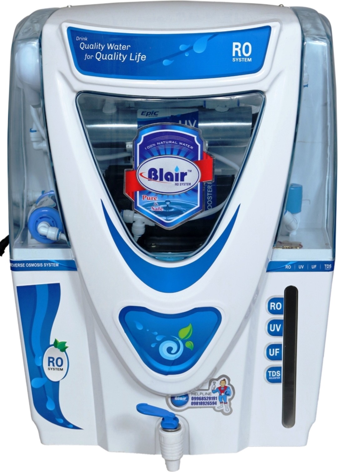 Blair Epic RO UV UF TDS 17 RO + UV + UF + TDS Water Purifier Image