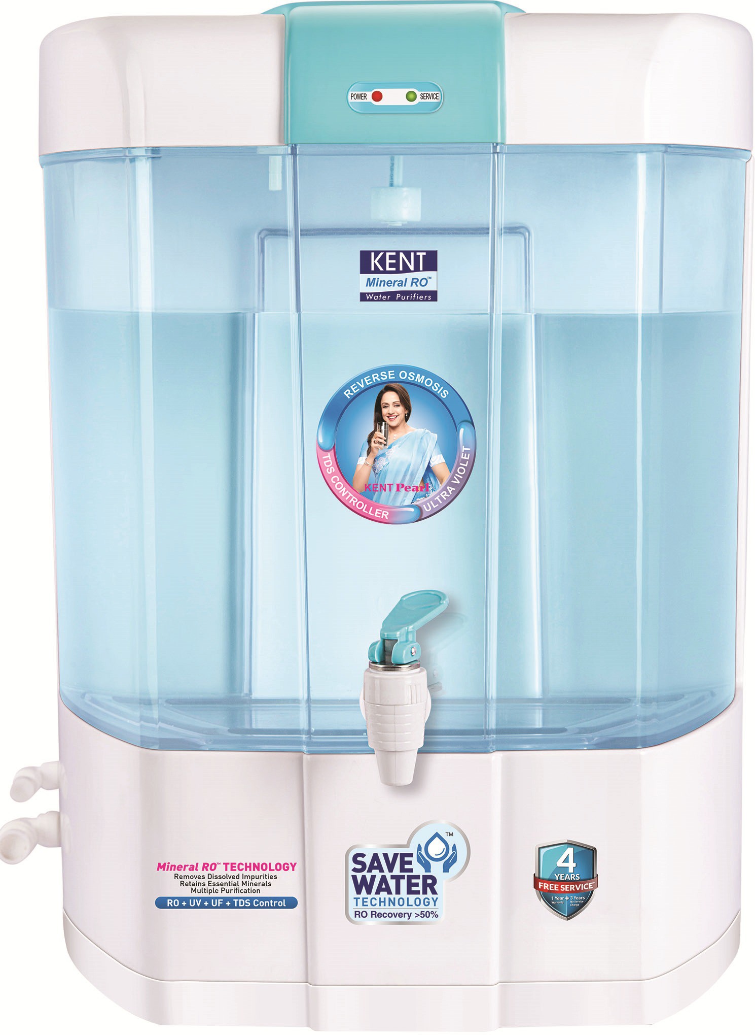 Kent PEARL(11002) 8 L RO + UV +UF Water Purifier Image