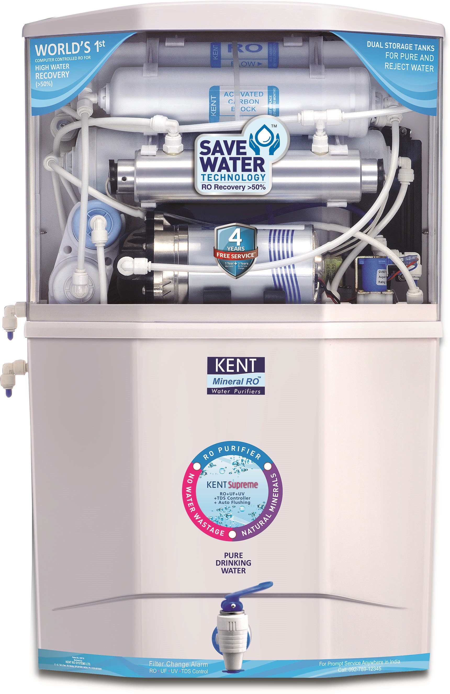 Kent SUPREME(11006) 18 L RO + UV +UF Water Purifier Image
