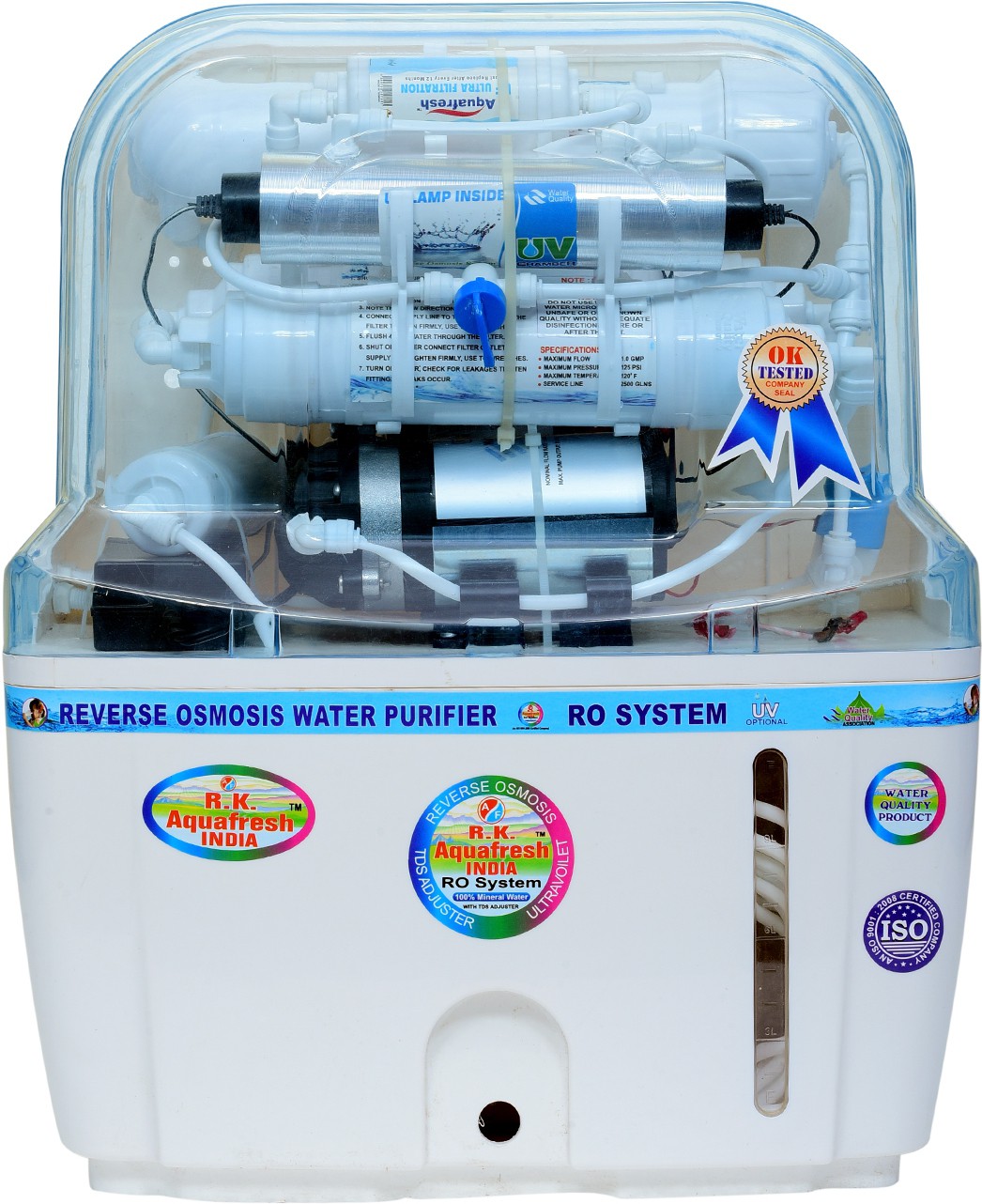 Rk Aquafresh India SWIFT Advanced 14STAGE 12 L RO + UV +UF Water Purifier Image