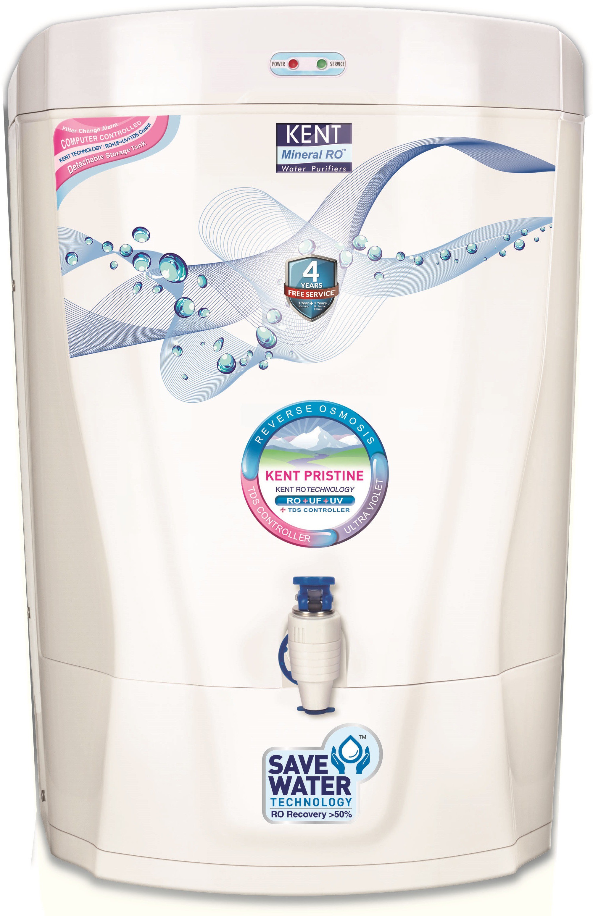 Kent PRISTINE (11038) 8 L RO + UV +UF Water Purifier Image