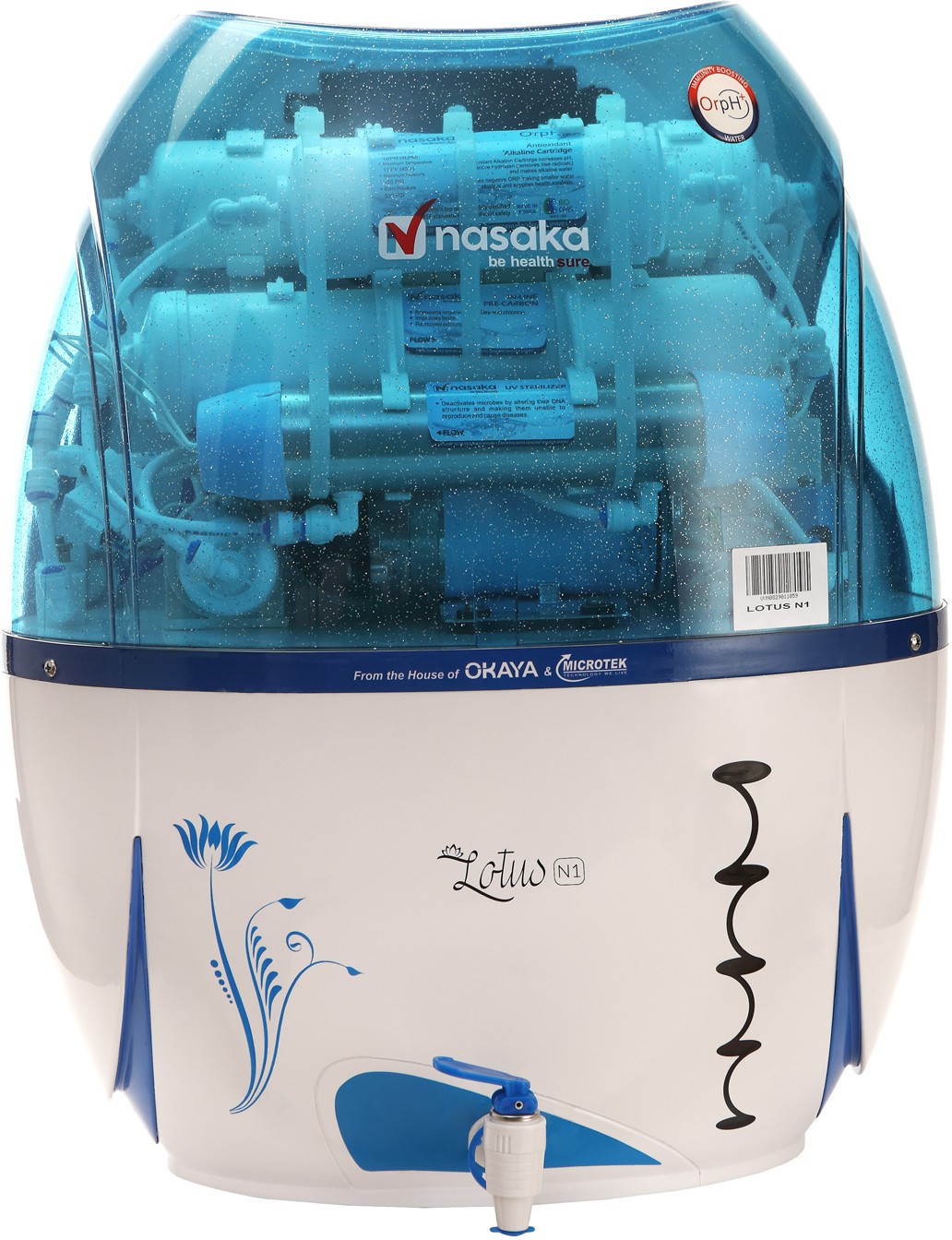 Nasaka Lotus N1 13 L RO + UV +UF Water Purifier Image