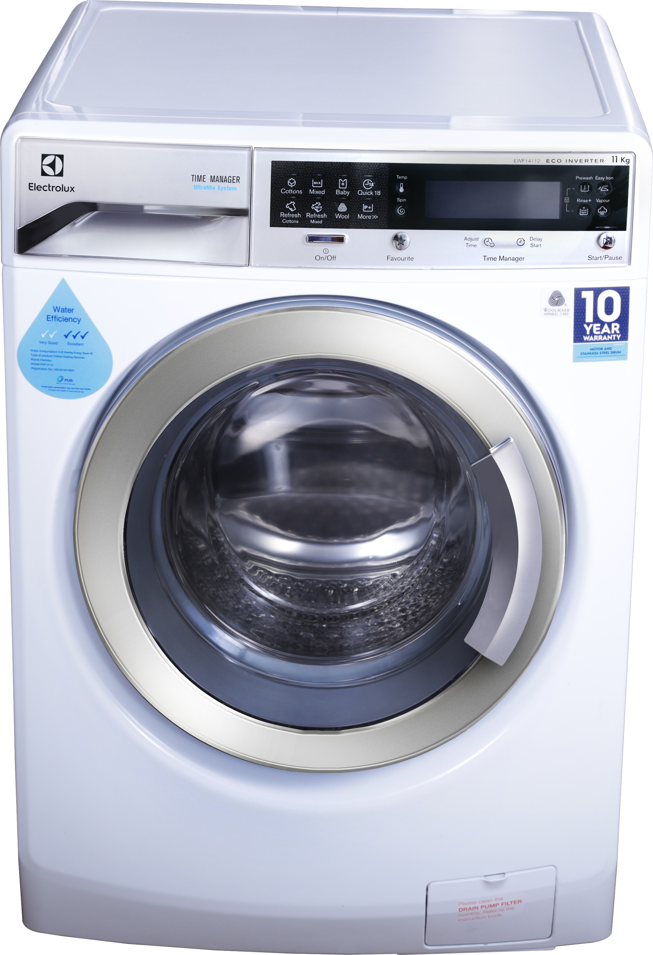 Electrolux 11 Kg Fully Automatic Front Load Washing Machine EWF14112 Image