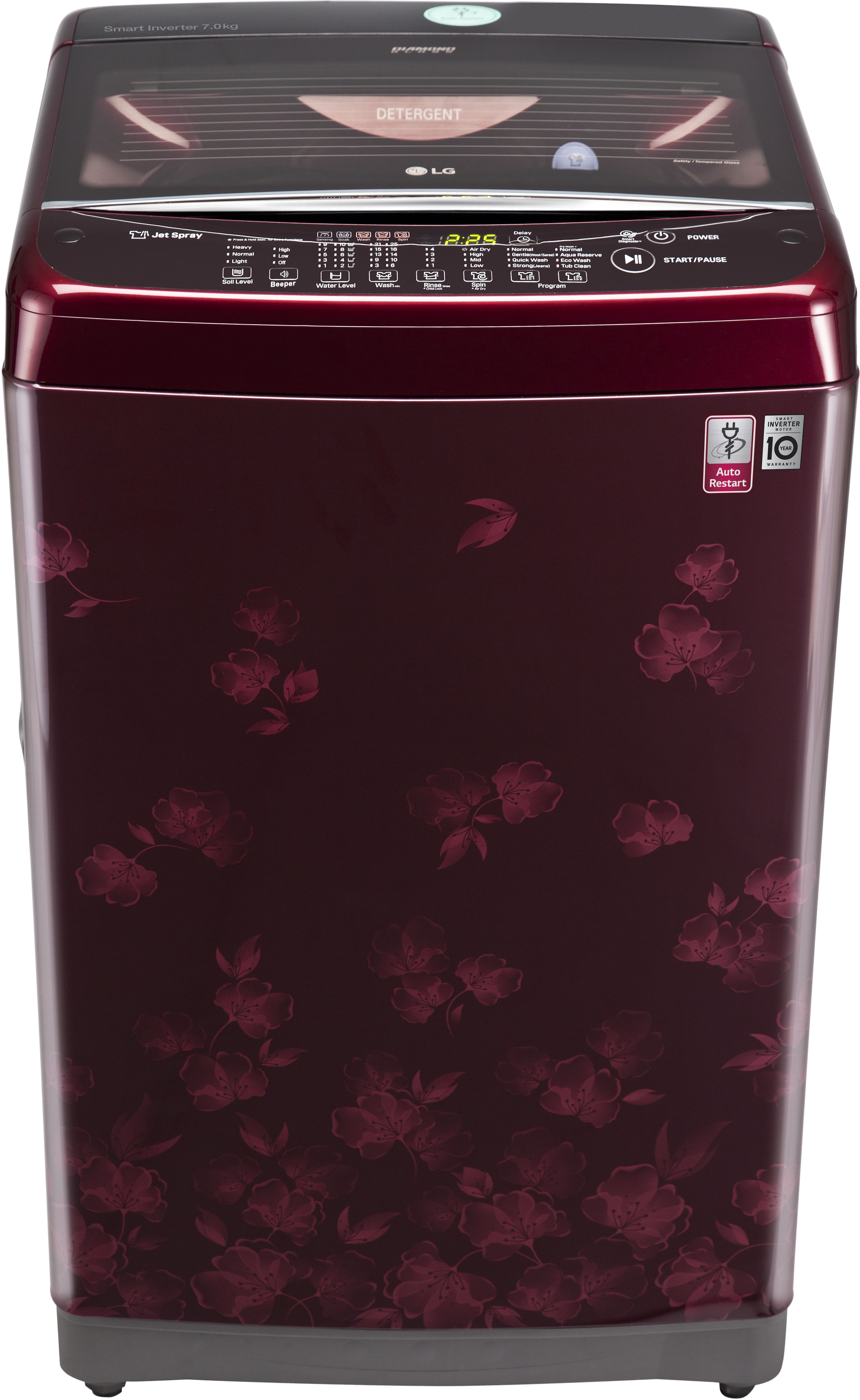 LG 7 kg Fully Automatic Top Load Washing Machine T8077NEDLX Image