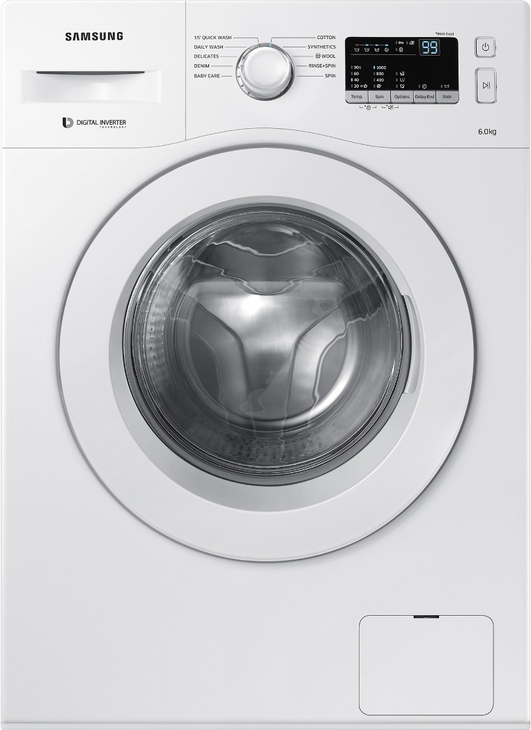 Samsung 6 kg Fully Automatic Front Load Washing Machine (WW60M206LMW/TL) Image