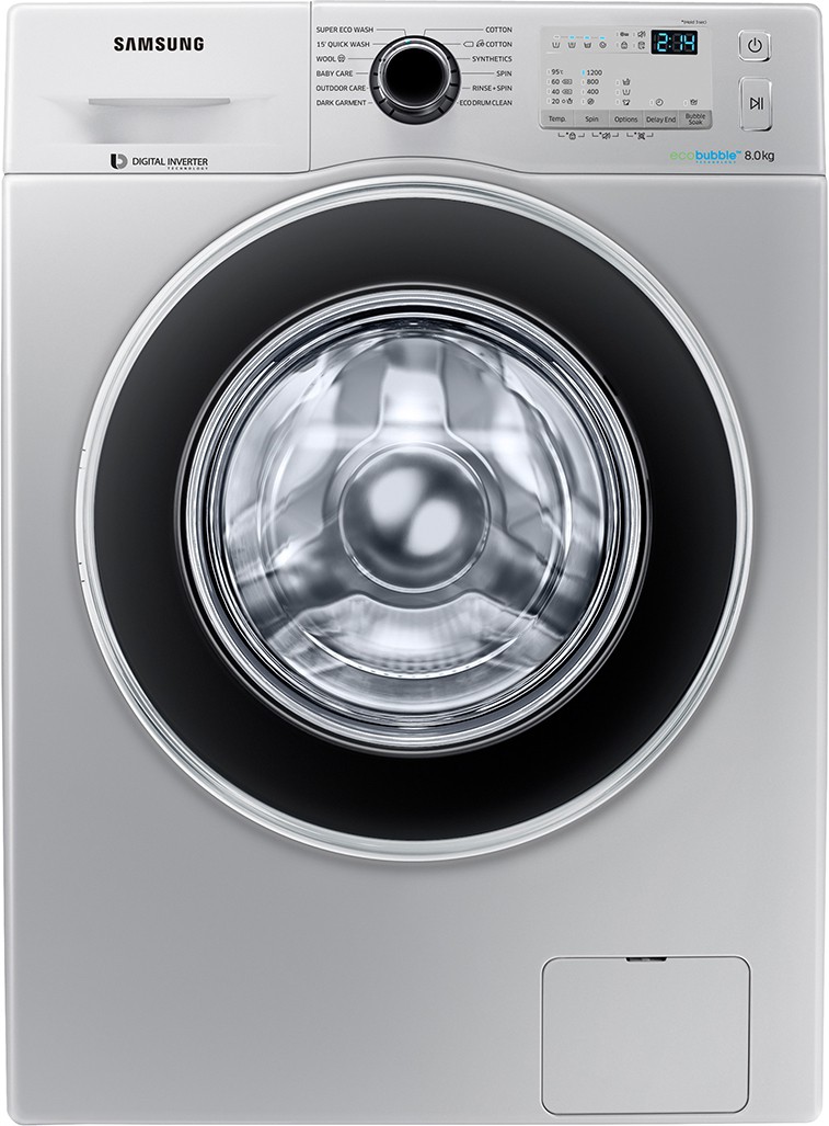 Samsung 8 kg Fully Automatic Front Load Washing Machine WW80J4213GS/TL Image