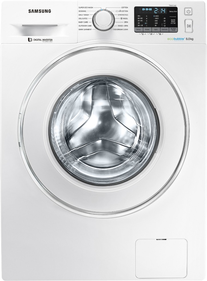 Samsung 8 kg Fully Automatic Front Load Washing Machine WW80J5210IW/TL Image