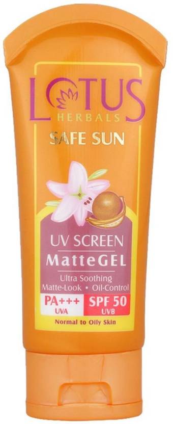 Lotus Herbals Safe Sun Uv Screen Matte Gel Pa+++ SPF Image