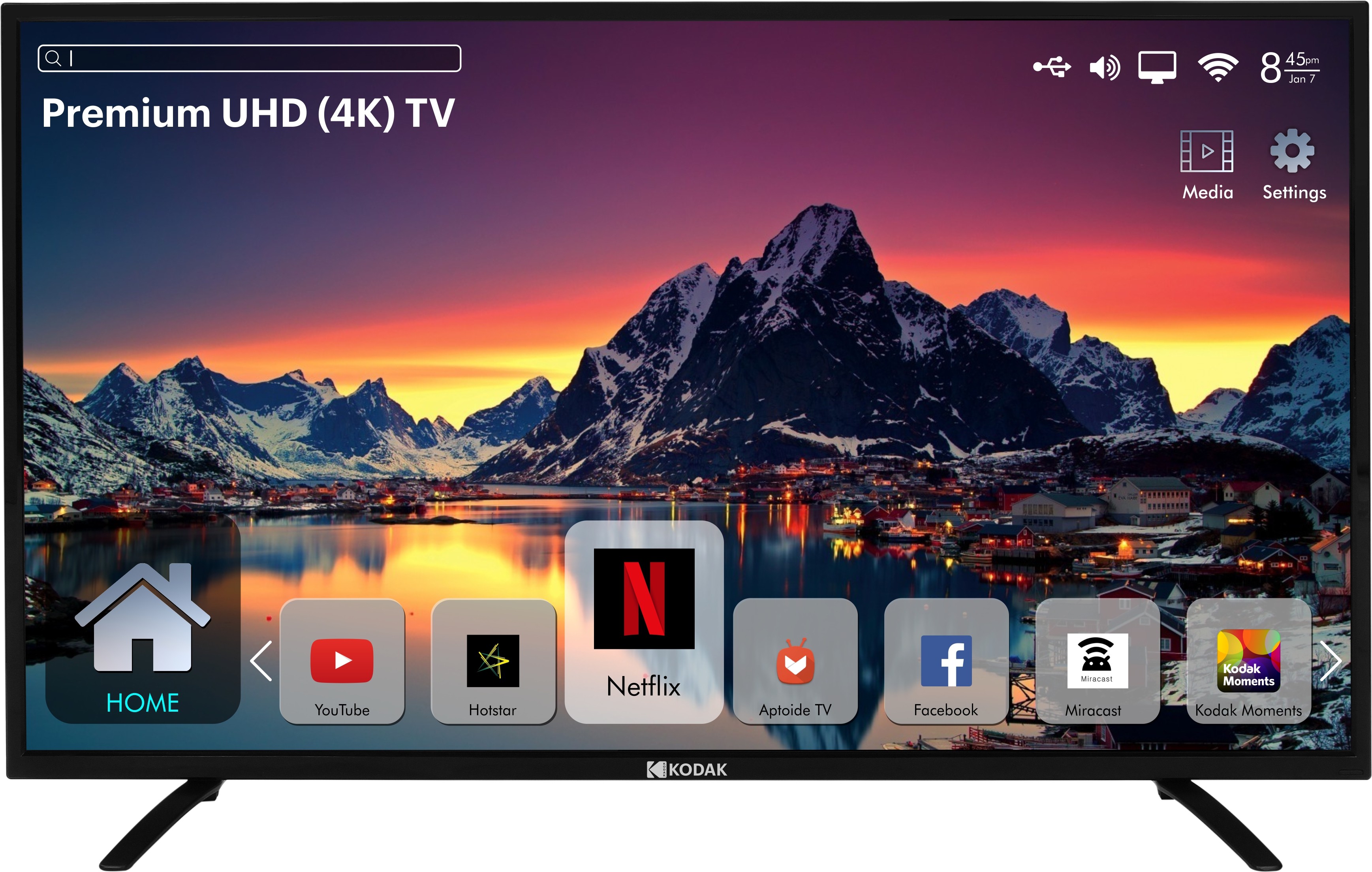 Kodak 140cm (55 inch) Ultra HD (4K) LED Smart TV Image