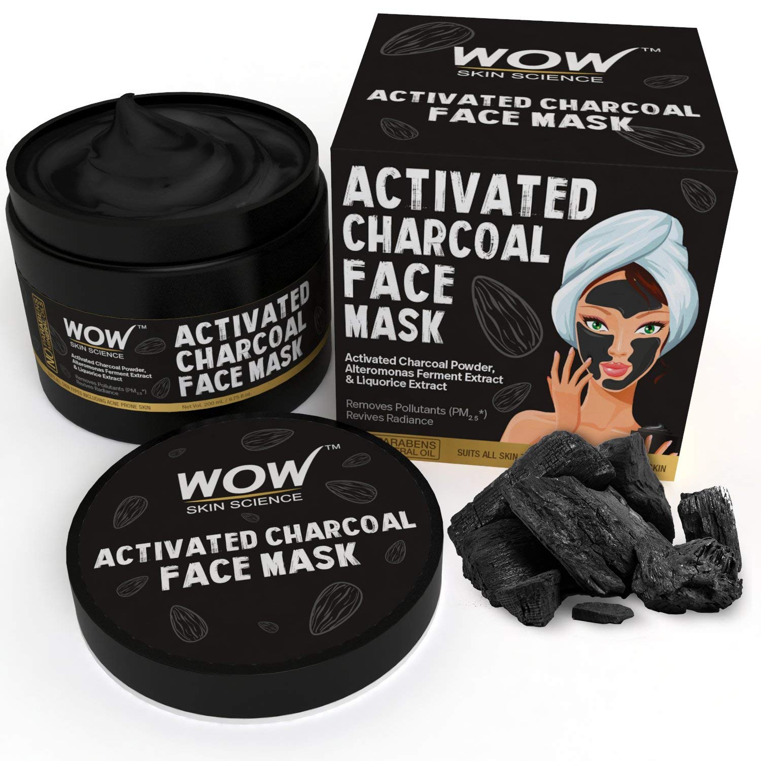 WOW Activated Charcoal Face Mask Image