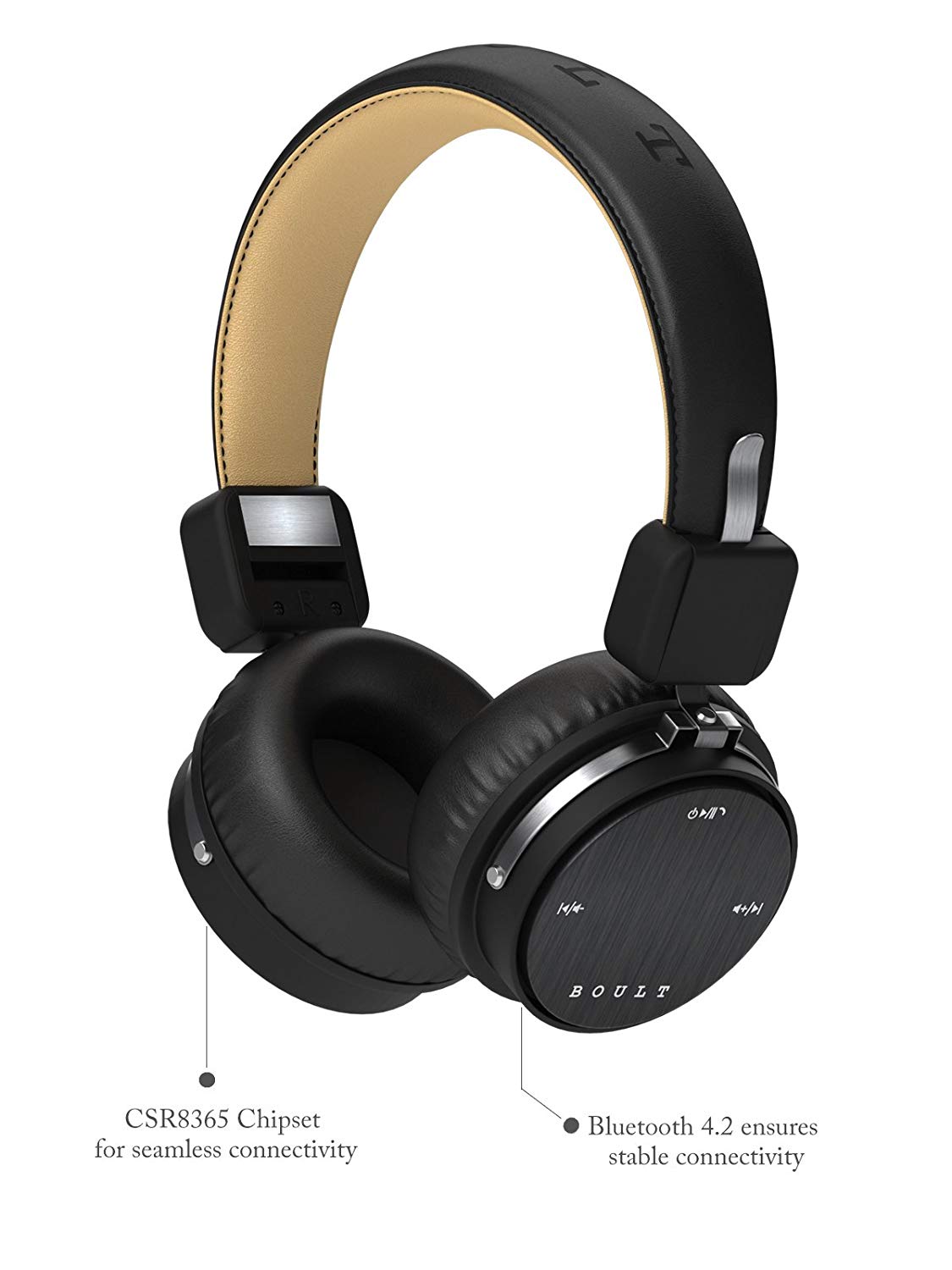 Boult Audio Flex Passive Noise Cancelling Bluetooth Headphones Image