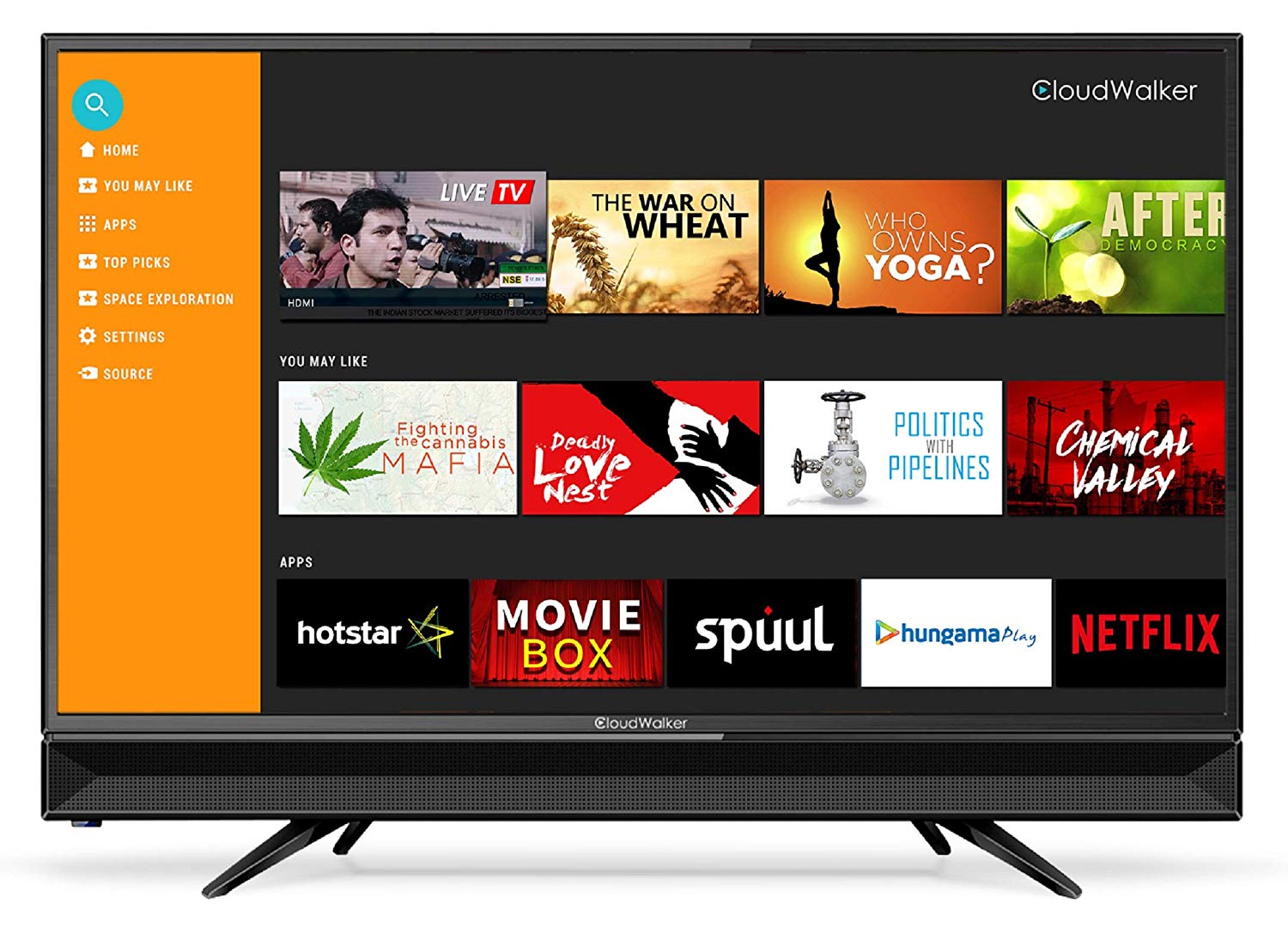 CloudWalker 80 cm (32 inches) 4K Ready Smart HD Ready LED TV 32SHX2 Image