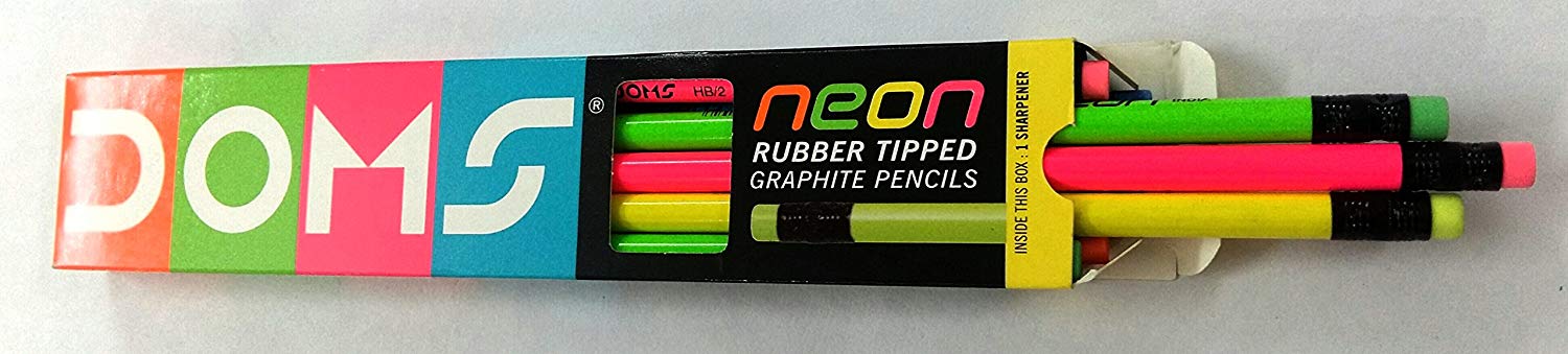 Doms Neon rubber Tipped Pencil Image