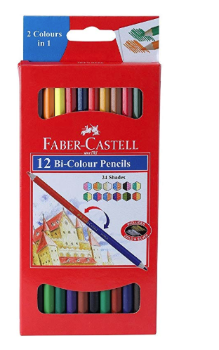 Faber Castell 12 Bi-Colour Pencils Image