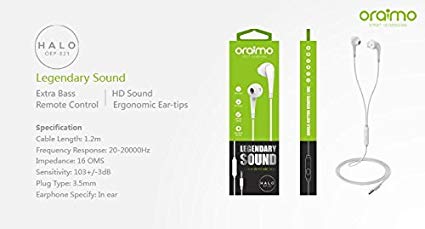 Oraimo Earphones with Powerful Bass Image