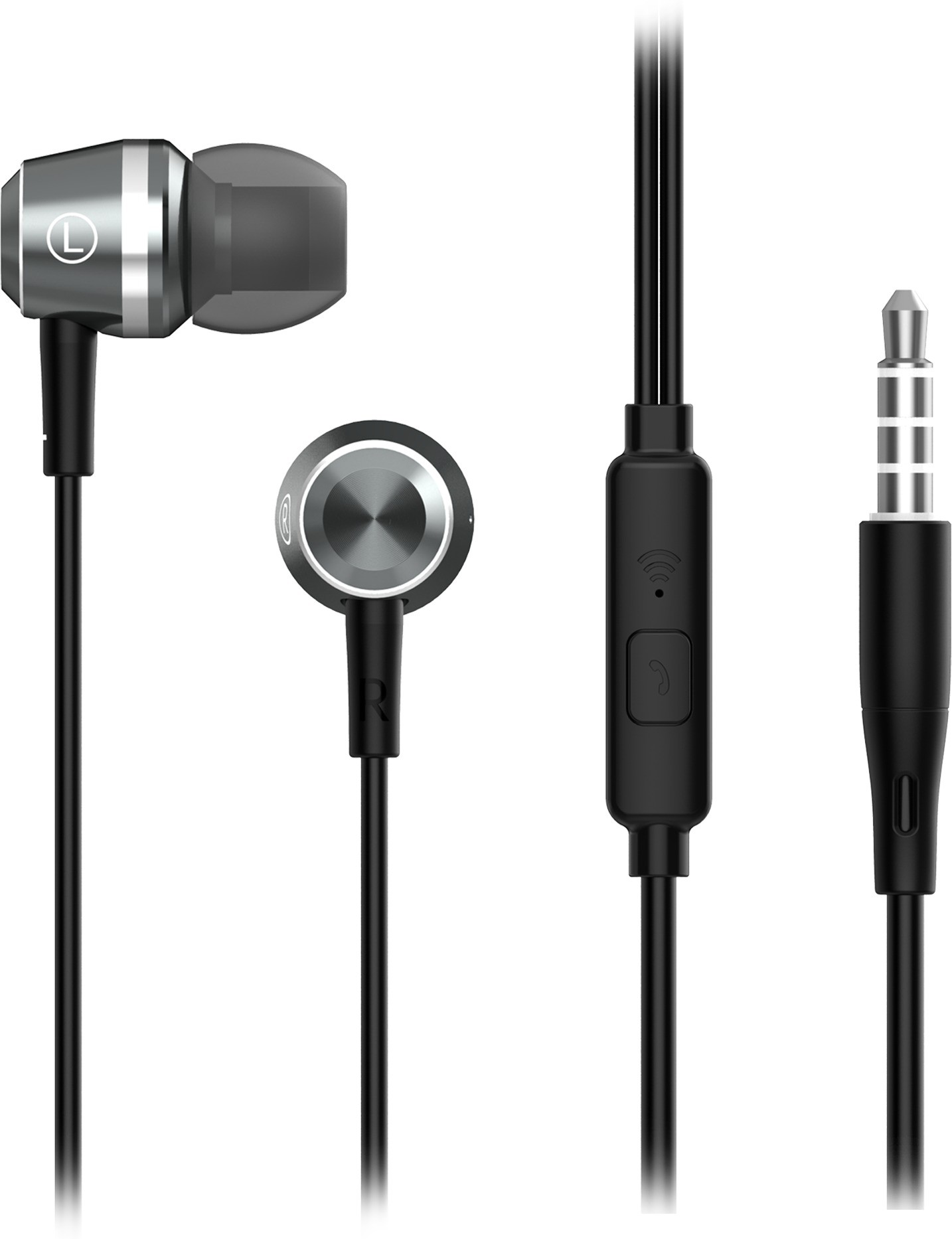 Flipkart SmartBuy Rich Bass Wired Metal Headset With Mic Image