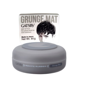 Gatsby Men Moving Rubber Grunge Mat Hair Wax Image