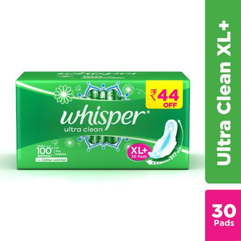 Whisper Ultra Clean Sanitary Pads - XL Plus Image